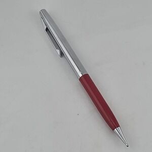 Scripto Mechanical Pencil Red Chrome Vintage Writing‎ Drafting Collectible